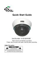 Предварительный просмотр 1 страницы Digital ID View IV-DV424WDR Quick Start Manual