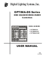 Digital Lighting Systems OPTIMA-DS User Manual preview