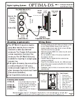 Предварительный просмотр 3 страницы Digital Lighting Systems OPTIMA-DS User Manual