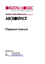 DIGITAL-LOGIC MICROSPACE Manual preview