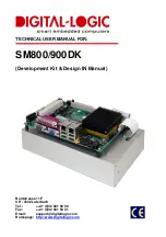 Preview for 1 page of DIGITAL-LOGIC SM800/900DK Technical  User'S Manual