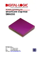 Preview for 1 page of DIGITAL-LOGIC SmartCore Express SMA200 Technical  User'S Manual