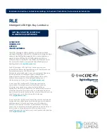 Digital Lumens RLE Installation Instructions Manual preview