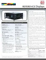 Предварительный просмотр 1 страницы Digital Projection International TITAN Reference 1080p Specifications