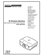 Preview for 1 page of Digital Projection 4500 WUXGA User Manual