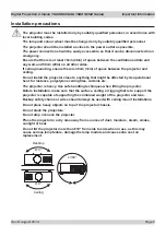 Предварительный просмотр 5 страницы Digital Projection E-Vision 7500 Series Instruction Manual