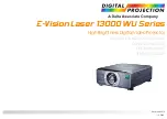 Предварительный просмотр 1 страницы Digital Projection E-Vision Laser 13000 WU Series Installation & Quick Start Manual