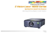 Предварительный просмотр 9 страницы Digital Projection E-Vision Laser 15000 Series Installation & Quick Start Manual