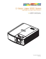 Digital Projection E-Vision Laser 5000 WUXGA User Manual предпросмотр