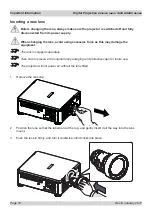 Предварительный просмотр 16 страницы Digital Projection E-Vision Laser 7500 Series Important Information Manual