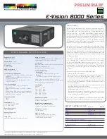 Digital Projection E-Vision WUXGA-8000 Preliminary preview