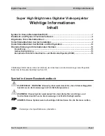 Preview for 7 page of Digital Projection HIGHlite 660 3D Series Important Information Manual