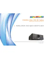 Preview for 9 page of Digital Projection HIGHlite Cine 330 3D Series User Manual