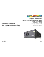 Digital Projection HIGlite 8000 Series User Manual preview