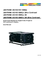 Preview for 1 page of Digital Projection LIGHTNING 30/40/45-1080p User Manual