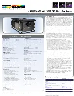 Preview for 1 page of Digital Projection LIGHTNING 38-WUXGA 3D Ultra Contrast Specifications