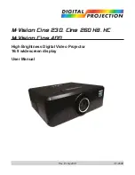 Preview for 1 page of Digital Projection M-Vision Cine 230 User Manual