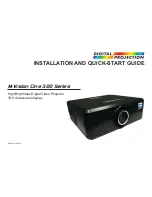 Preview for 7 page of Digital Projection M-Vision Cine 320 Series Installation And Quick Start Manual