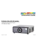 Предварительный просмотр 29 страницы Digital Projection M-Vision Cine 400 3D series User Manual