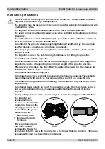 Preview for 10 page of Digital Projection M-Vision Laser 21000 WU Important Information Manual