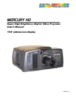 Preview for 1 page of Digital Projection Mercury HD User Manual