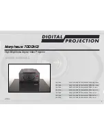 Preview for 1 page of Digital Projection morpheus 7000hdi User Manual