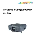 Preview for 1 page of Digital Projection SHOWlite 6000gv User Manual