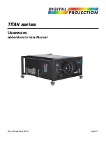 Digital Projection Titan series User Manual Addendum preview