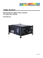 Preview for 1 page of Digital Projection TITAN XG-500 User Manual