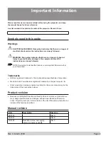 Preview for 3 page of Digital Projection TITAN XG-500 User Manual