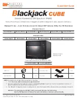 Digital Watchdog Blackjack Cube Series Quick Start Manual preview