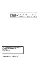 Предварительный просмотр 105 страницы Digital Watchdog DW-709 Operating Instructions Manual