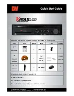 Предварительный просмотр 1 страницы Digital Watchdog DW-VHD4 Quick Start Manual