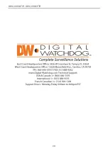 Preview for 20 page of Digital Watchdog DWC-V8553TIR User Manual