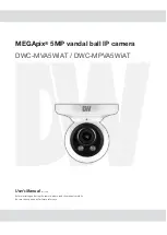 Preview for 1 page of Digital Watchdog MEGApix DWC-MPVA5WiAT User Manual