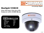 Digital Watchdog Starlight V3363D User Manual предпросмотр