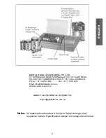 Preview for 2 page of DIGITAL WORKS ENGINEERING ReZAP Use & Care Manual