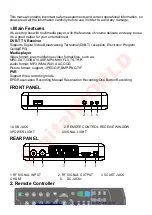 Предварительный просмотр 6 страницы digital world DTR5102N User Manual