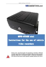 Предварительный просмотр 1 страницы DIGITALas MDVR-4F3AHD mini Instructions For The Use