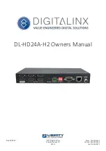 DigitaLinx DL-HD24A-H2 Owner'S Manual предпросмотр