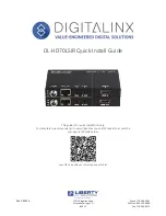 DigitaLinx DL-HD70LSIR Quick Install Manual предпросмотр