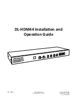 Предварительный просмотр 1 страницы DigitaLinx DL-HDM44 Installation Manual