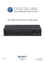 DigitaLinx DL-S42-H2 Owner'S Manual preview