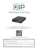 DigitaLinx IPEXCB Quick Install Manual preview