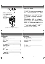 Digitalk 2 - WAY COMMUNICATOR Owner'S Manual And Operating Instructions preview