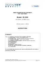 digitalview IE-1000 Manual предпросмотр