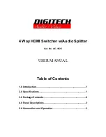 DIGITECH Audio/Video AC-1625 User Manual preview