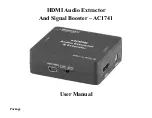 Предварительный просмотр 1 страницы Digitech Audio Visual AC1741 User Manual