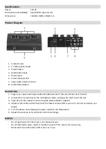 Предварительный просмотр 2 страницы Digitech Audio Visual AM-4222 User Manual