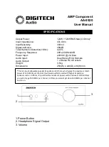 DIGITECH Audio 240WRMS User Manual preview